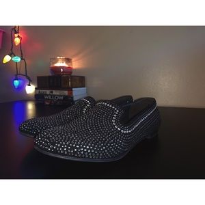 Limelight Bedazzled Black Loafers